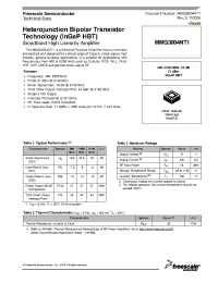 Datasheet MMG3004NT1 manufacturer Freescale