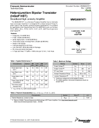 Datasheet MMG3007NT1 manufacturer Freescale