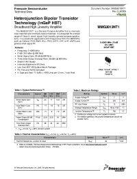 Datasheet MMG3013NT1 manufacturer Freescale
