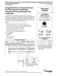 Datasheet MPXV7002 manufacturer Freescale