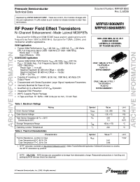 Datasheet MRD6S18060MR1 manufacturer Freescale