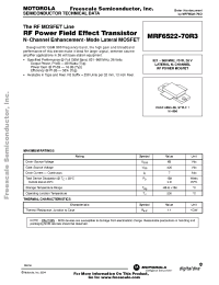 Datasheet MRF6522-70R3 manufacturer Freescale