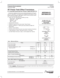 Datasheet MRF9060 manufacturer Freescale