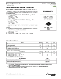 Datasheet MW6S004NT1 manufacturer Freescale