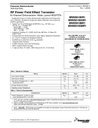 Datasheet MW6S010MR1 manufacturer Freescale