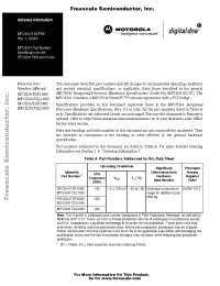 Datasheet XPC8241TZP200B manufacturer Freescale