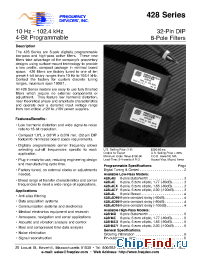 Datasheet 428L4D60 manufacturer Frequency Devices