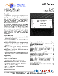 Datasheet 858L8D10 производства Frequency Devices