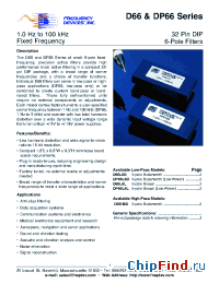 Datasheet D66L6L-33.3KHZ manufacturer Frequency Devices