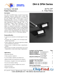 Datasheet D72H2B-33.3KHZ производства Frequency Devices