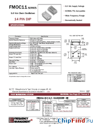 Datasheet FMOC1120A/S manufacturer Frequency Management