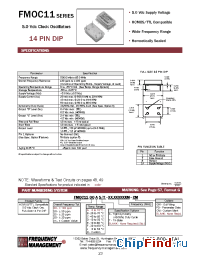 Datasheet FMOC1125E/T manufacturer Frequency Management