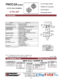 Datasheet FMOC1800B/S manufacturer Frequency Management