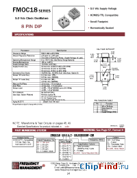 Datasheet FMOC1820A/S manufacturer Frequency Management