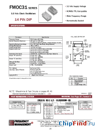 Datasheet FMOC3100B/S manufacturer Frequency Management