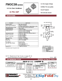 Datasheet FMOC3800A/S manufacturer Frequency Management