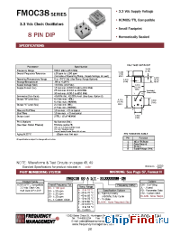 Datasheet FMOC3825D/T manufacturer Frequency Management