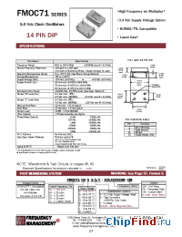 Datasheet FMOC7100A/S manufacturer Frequency Management