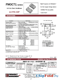 Datasheet FMOC7120J/T manufacturer Frequency Management