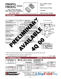 Datasheet FMOECL00D/C manufacturer Frequency Management