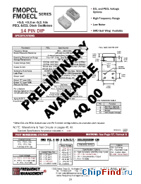 Datasheet FMOECL20C/N manufacturer Frequency Management