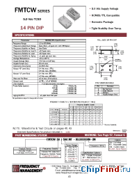 Datasheet FMTCWC manufacturer Frequency Management