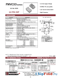 Datasheet FMVC3300ADF/S manufacturer Frequency Management