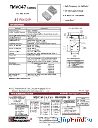 Datasheet FMVC4700BCE manufacturer Frequency Management