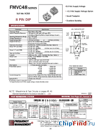 Datasheet FMVC4800BED manufacturer Frequency Management
