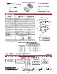 Datasheet FMVCTC manufacturer Frequency Management