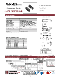 Datasheet FMXMJS manufacturer Frequency Management