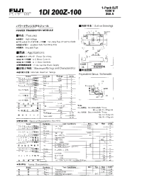 Datasheet 1DI200Z-100 manufacturer Fuji
