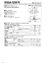 Datasheet 1F60A-120F manufacturer Fuji