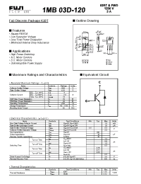 Datasheet 1MB03D-120 manufacturer Fuji