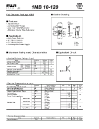 Datasheet 1MB10-120 manufacturer Fuji