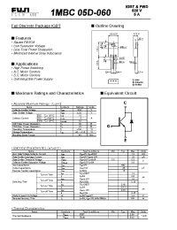 Datasheet 1MBC05D-060 manufacturer Fuji