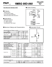 Datasheet 1MBG05D-060 manufacturer Fuji