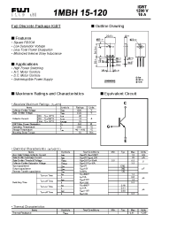 Datasheet 1MBH15-120 manufacturer Fuji
