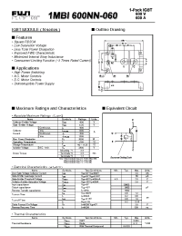 Datasheet 1MBI600NN-060 manufacturer Fuji