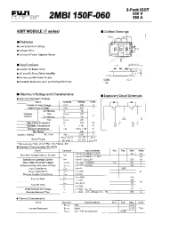 Datasheet 2MBI150F-060 manufacturer Fuji