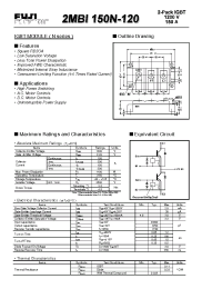 Datasheet 2MBI150N-120 manufacturer Fuji