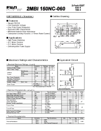 Datasheet 2MBI150NC-060 manufacturer Fuji