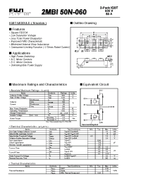 Datasheet 2MBI50N-060 manufacturer Fuji