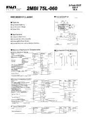 Datasheet 2MBI75L-060 manufacturer Fuji