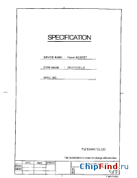 Datasheet 2SJ472-01S manufacturer Fuji