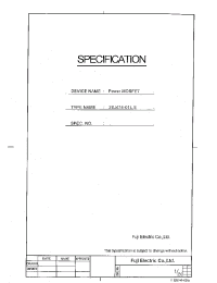 Datasheet 2SJ474-01L manufacturer Fuji