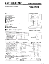Datasheet 2SK1006-01MR manufacturer Fuji