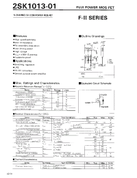 Datasheet 2SK1013-01 manufacturer Fuji