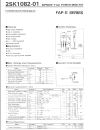 Datasheet 2SK1082-01 manufacturer Fuji