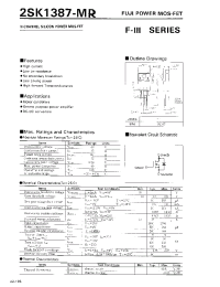 Datasheet 2SK1387-MR manufacturer Fuji